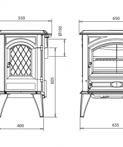 Dovre – Classic 640 Series Fireplace 2