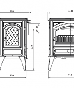 Dovre – Classic 640 Series Fireplace 3