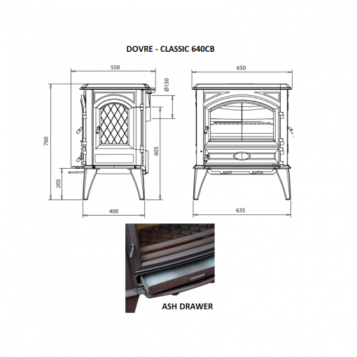 Dovre – Classic 640 Series Fireplace 5