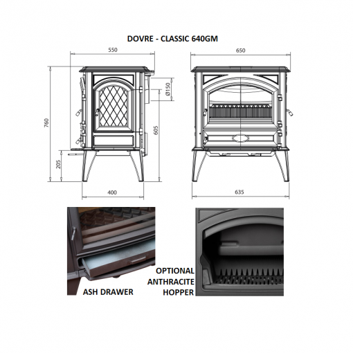 Dovre – Classic 640 Series Fireplace 7