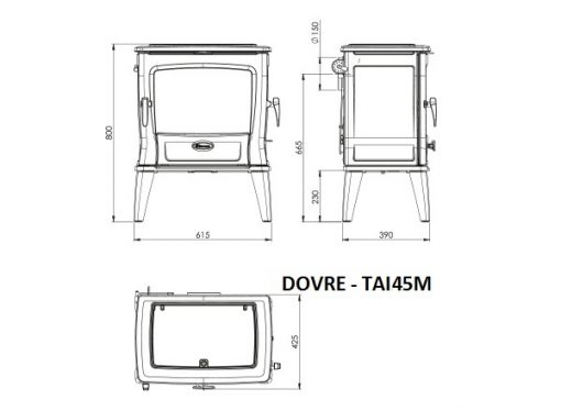 Dovre – Modern TAI45 Series Fireplace 3