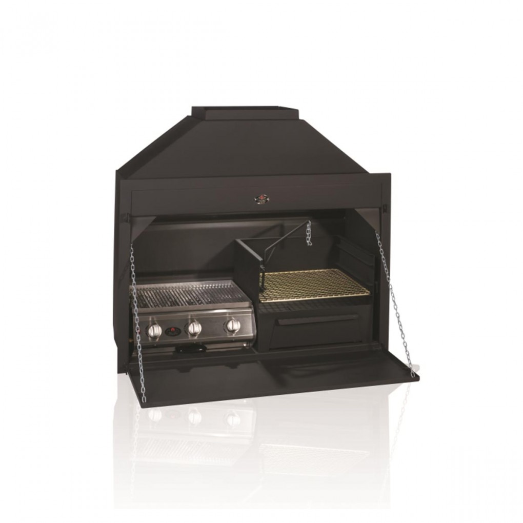 Homefires 1500 Combo Built-in Braai (With 3 burner insert) - Braai Culture