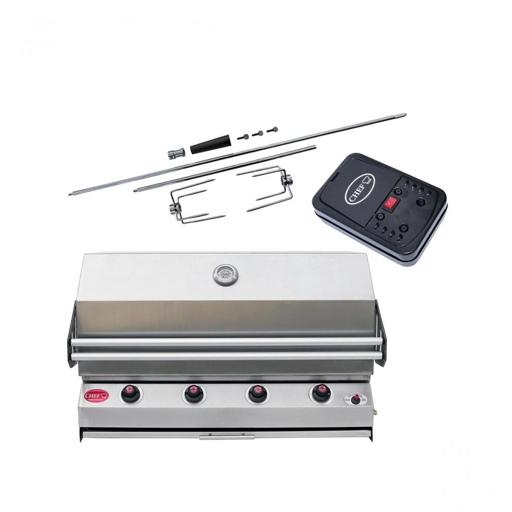 ChadOChef Sizzler Mobile Gas Braai 4 burner (Includes Premium Cover