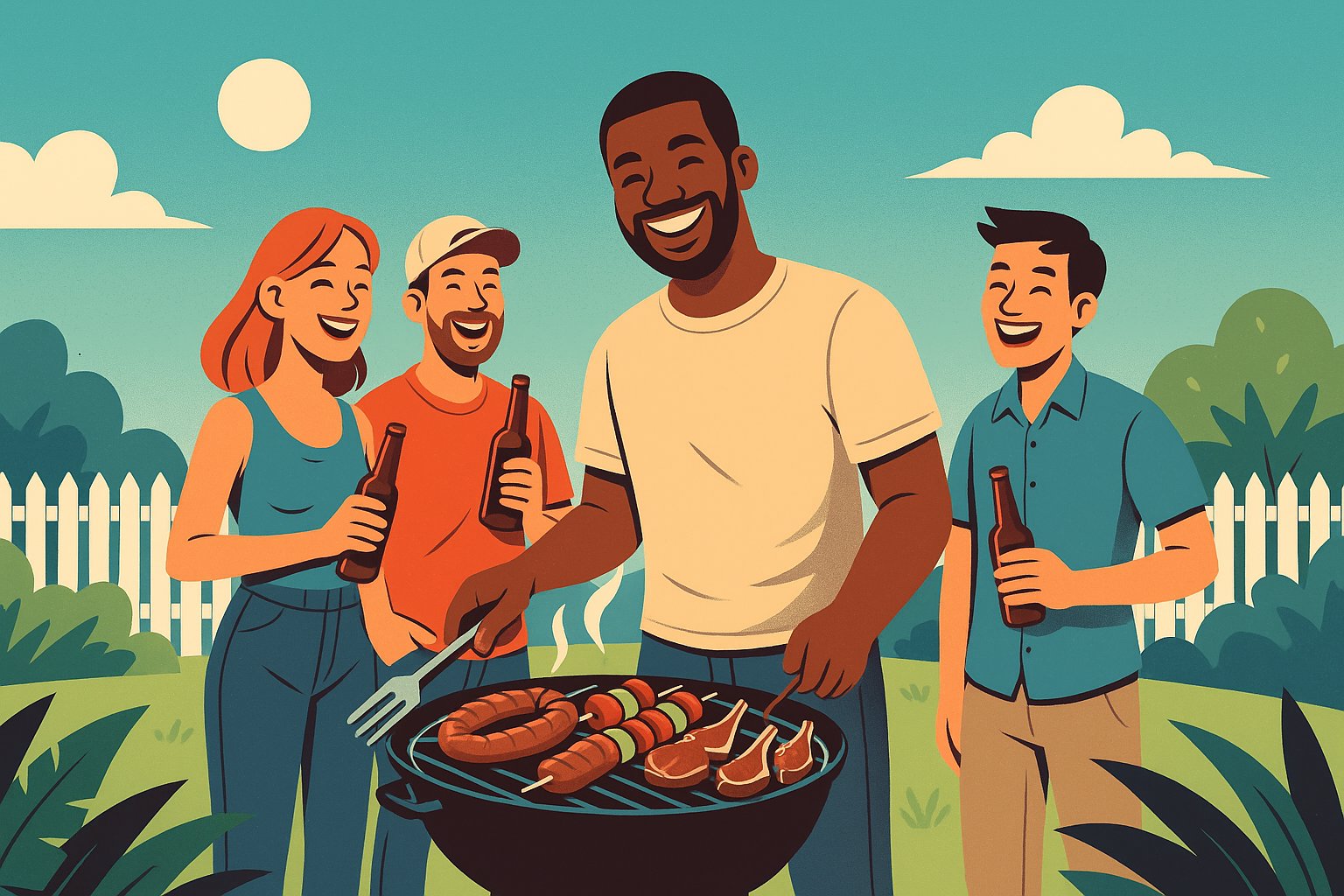 friends around a braai south africa