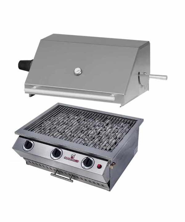 Chad-O-Chef Sizzler - 3 burner Gas Braai (With Rotisserie Dome)