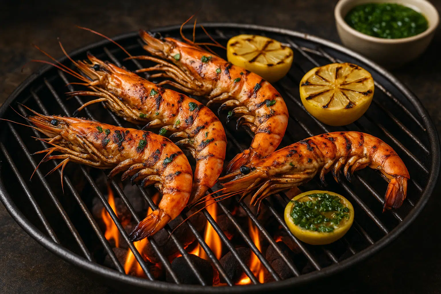prawns on the braai
