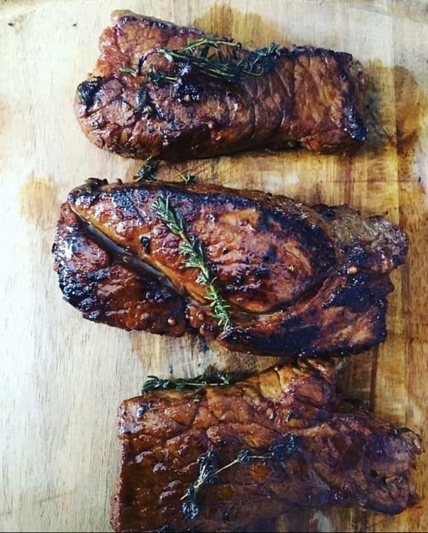 Thyme garlic and butter basted steaks Braai Culture