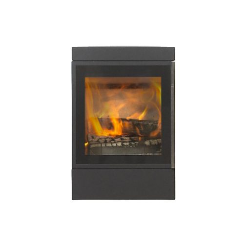 Jydepejsen – Wall Mounted Cubic Closed Combustion Fireplace