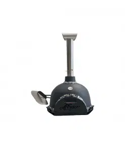 Al Fresco Festivo - Wood-fire Pizza Oven (optional Mobile Stand) - Midnight Black