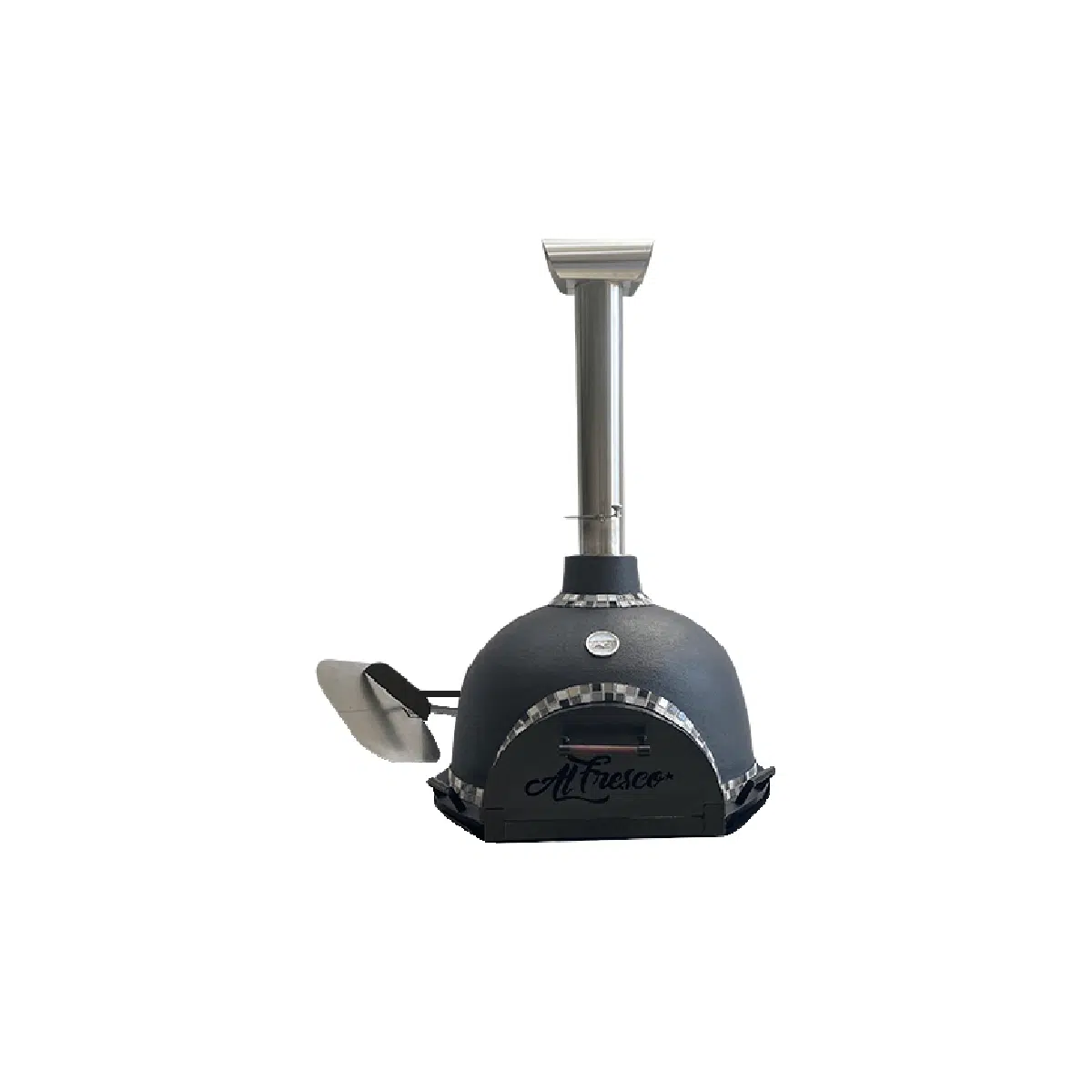 Al Fresco Festivo - Wood-fire Pizza Oven (optional Mobile Stand) - Midnight Black