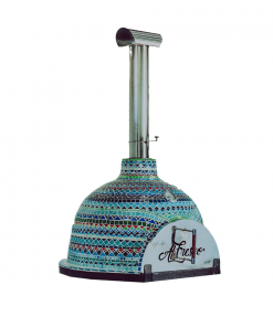 Al Fresco Grande - Wood-fire Mosaic Pizza Oven (2-3 pizzas) (optional Mobile Stand) - Moroccan Design