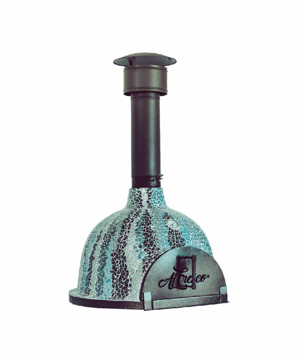 Al Fresco Grande - Wood-fire Mosaic Pizza Oven (2-3 pizzas) (optional Mobile Stand) - Abstract Design