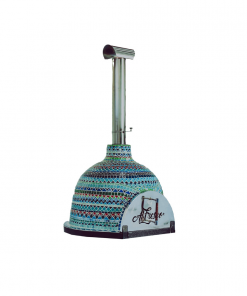 Al Fresco Magnifique - Wood-fire Mosaic Pizza Oven (1-2 pizzas) (optional Mobile Stand) - Moroccan Design
