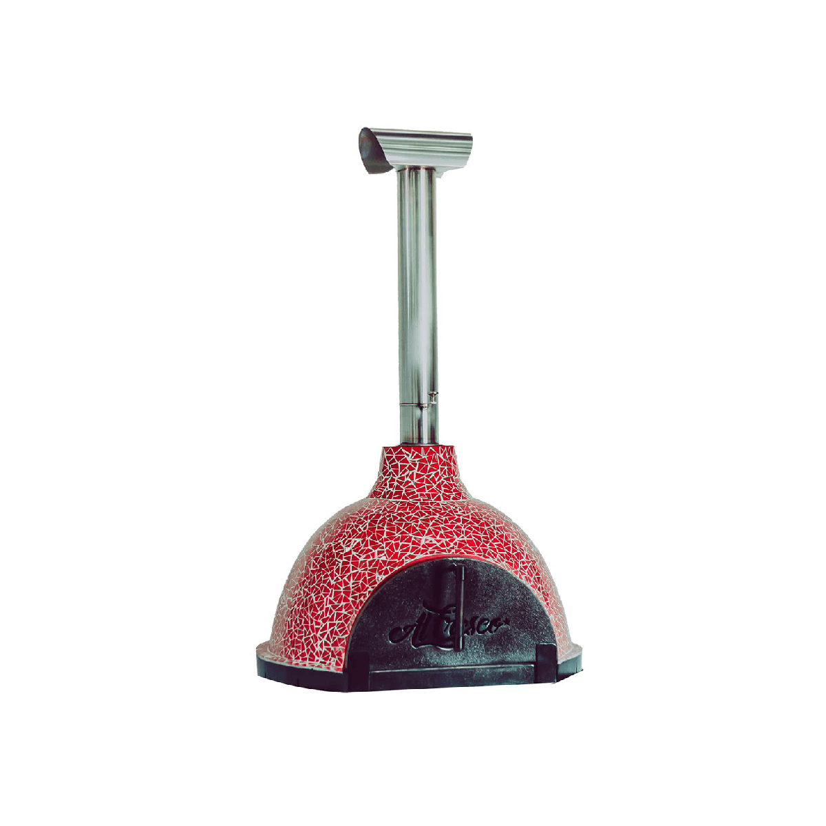 Al Fresco Festivo - Wood-fire Mosaic Pizza Oven (3-4 Pizzas) (optional Mobile Stand) - Designer Plain finish