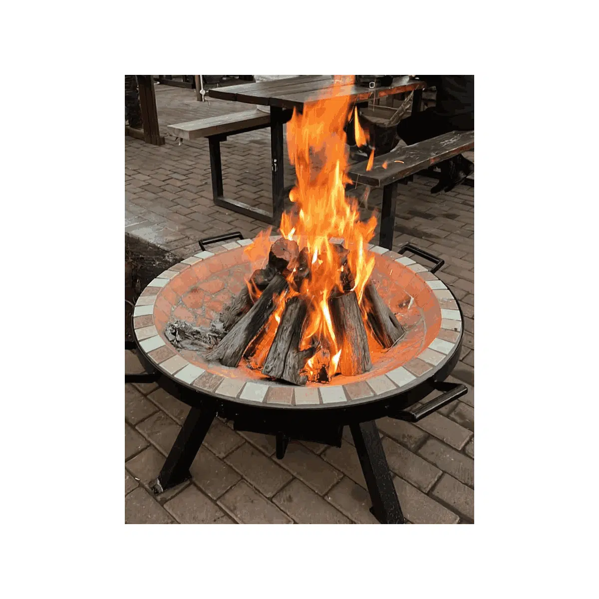 Al Fresco Fire Pit with Fire Braai Grid (Wood/Charcoal)