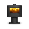 dovre-bow-on-pedestal closed combustion fireplace