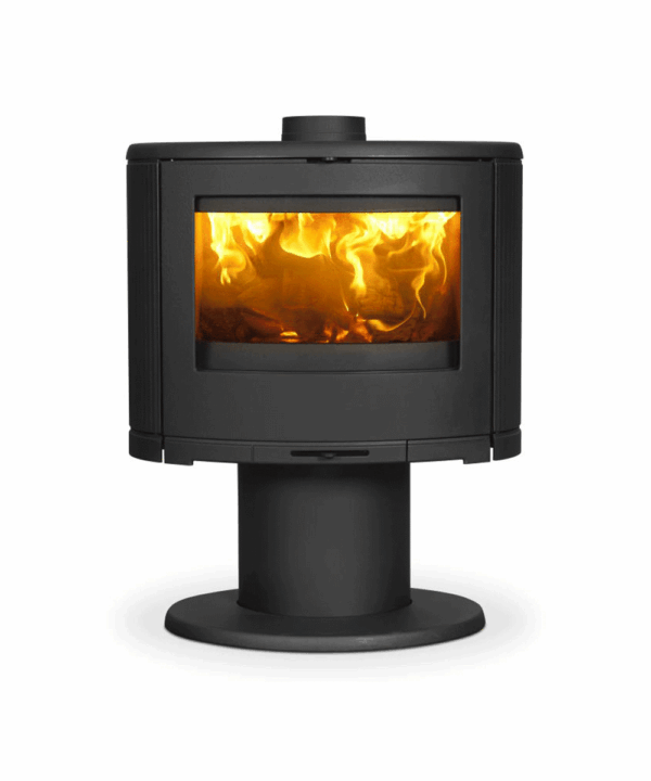 Dovre Bow on Pedestal Slow Combustion Cast Iron Fireplace