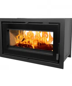 FLAMM 950 – Closed Combustion Double Sided Built-in Fireplace with Trim plate