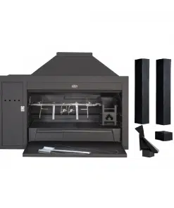 Homefires 1200 Super Deluxe Spit Built-in Braai (Includes 2.4m Flue and Rotating Cowl) - SAVE!