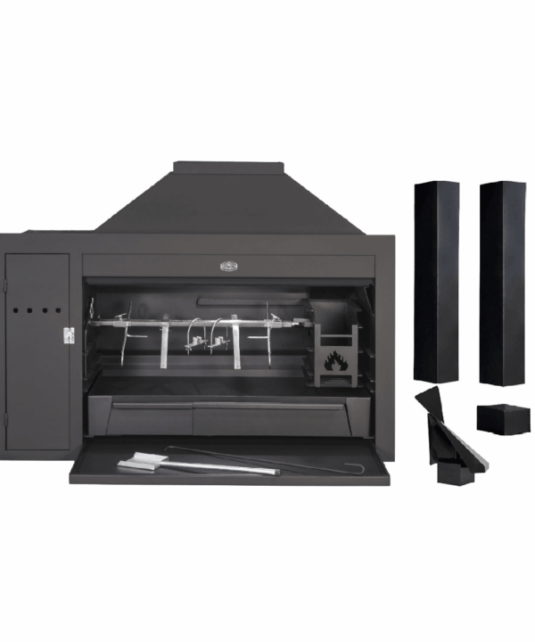 Homefires 1200 Super Deluxe Spit Built-in Braai (Includes 2.4m Flue and Rotating Cowl) - SAVE!