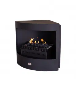 HomeFires 600 Panoramic Firebox Freestanding Vent Free Gas Grate Fireplace