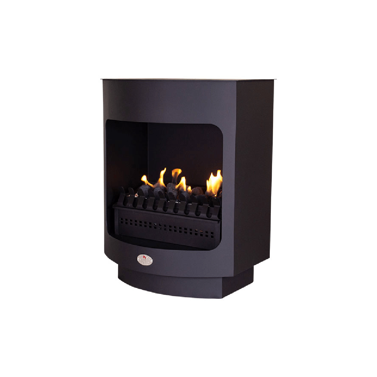 HomeFires Maluti Freestanding 650 Firebox Vent Free Fireplace with Gas Grate