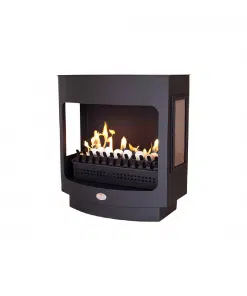 HomeFires Freestanding Maluti 760 Firebox Vent Free Fireplace with Side Glass