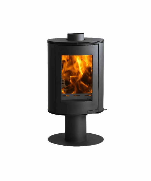 FLAMM E01 – rotatable Pedestal Closed Combustion Freestanding Fireplace