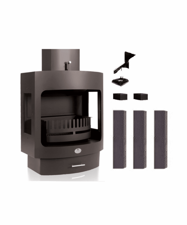 HomeFires 750 Maluti with Glass Sides Freestanding Unit