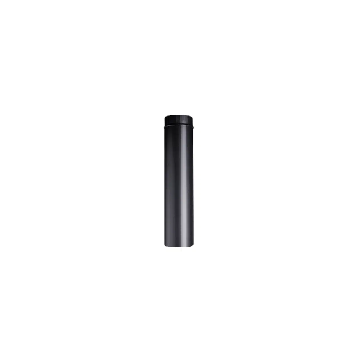Homefires 125 mm Pipe 300 mm Long Black Single Wall - Image 2