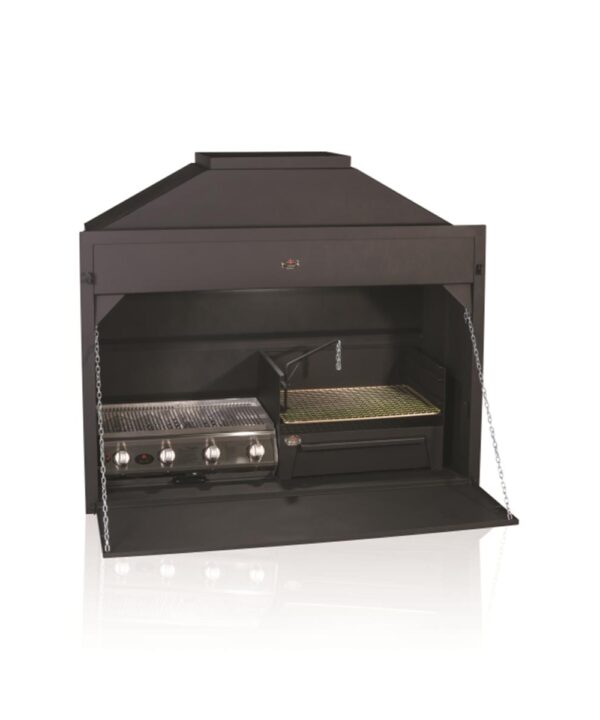 Homefires 1500 Combo Built-in Braai (With 4 burner insert and Charcoal Tray)