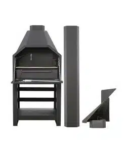 Homefires 800 Freestanding Super Deluxe Braai (Includes 2m Flue and Cowl)