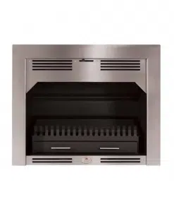 HomeFires 850 Built-in Fireplace New Shape (Stainless Steel Trim)