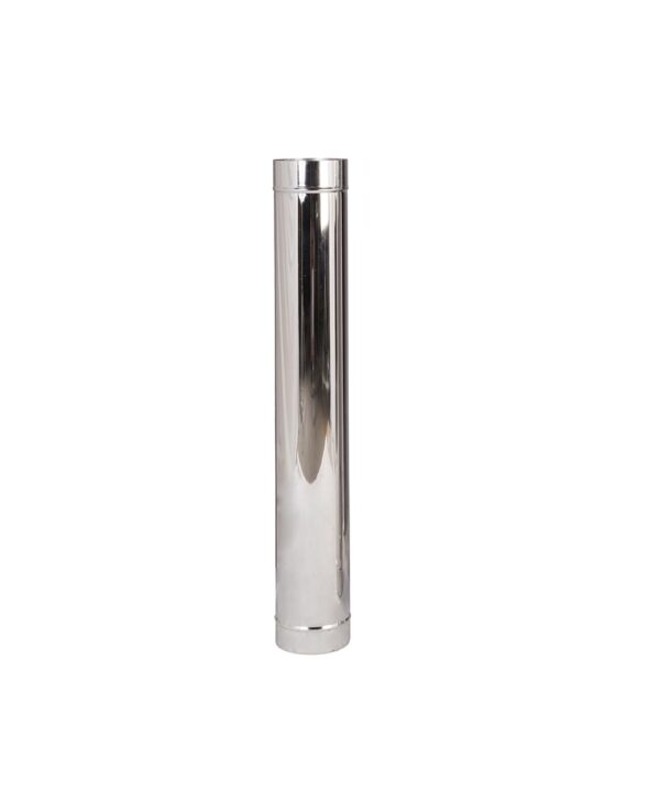Homefires 200 mm PIPE 1000 mm LONG S/S SINGLE WALL