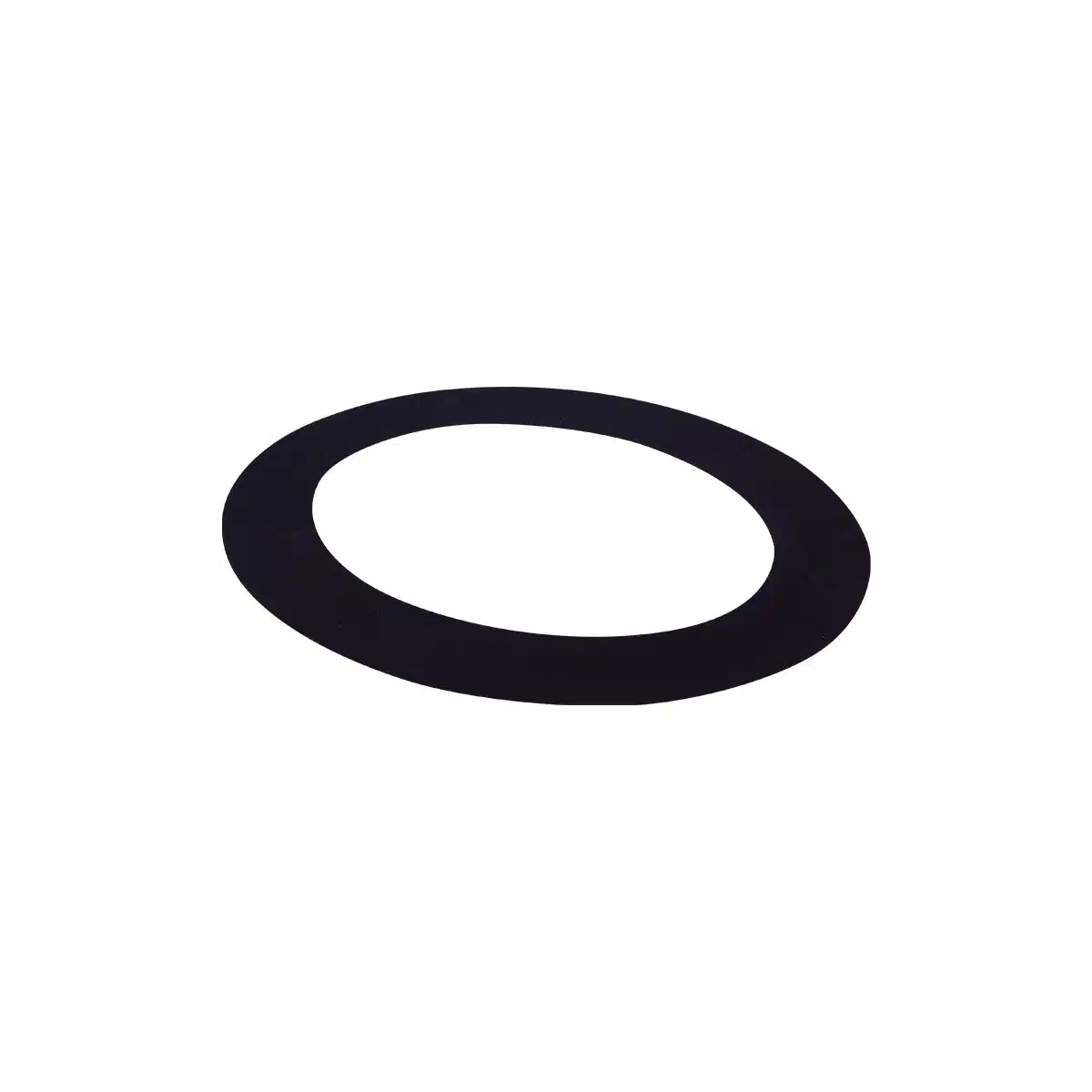 Homefires 150 mm ESCUTCHEON PLATE Black Single Wall