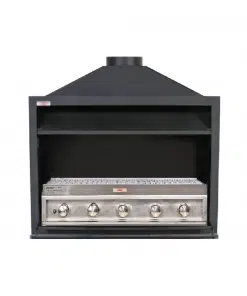 Jetmaster 1000 Entertainer (Cut for Gas) with 5 Burner Shallow Gas Insert Built-in Braai