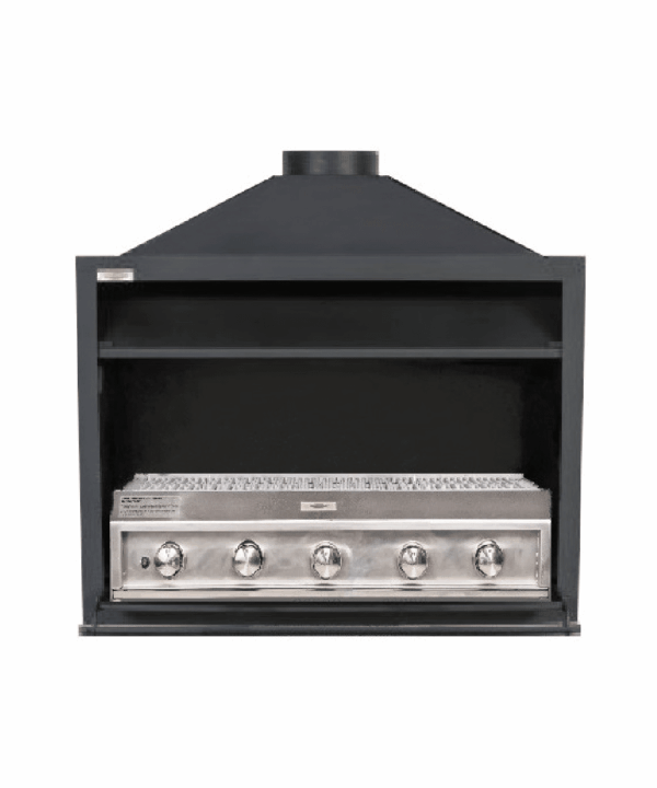 Jetmaster 1000 Entertainer (Cut for Gas) with 5 Burner Shallow Gas Insert Built-in Braai