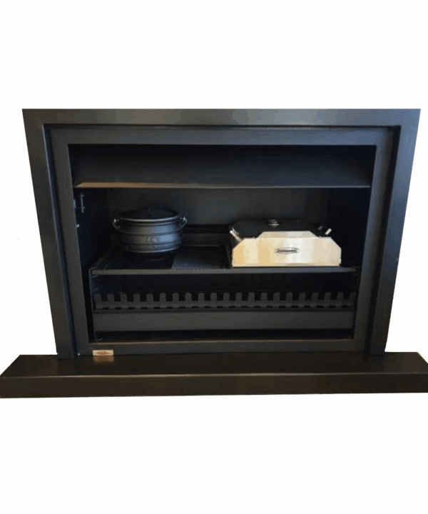 Jetmaster 4 in 1 QUADRO MK2 (braai / fireplace / pizza oven / potjie pot) mild steel Built-in