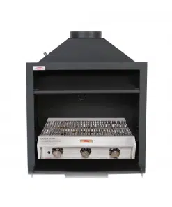 Jetmaster 700 Entertainer (Cut for Gas) 3 Burner (shallow) Built-in Braai