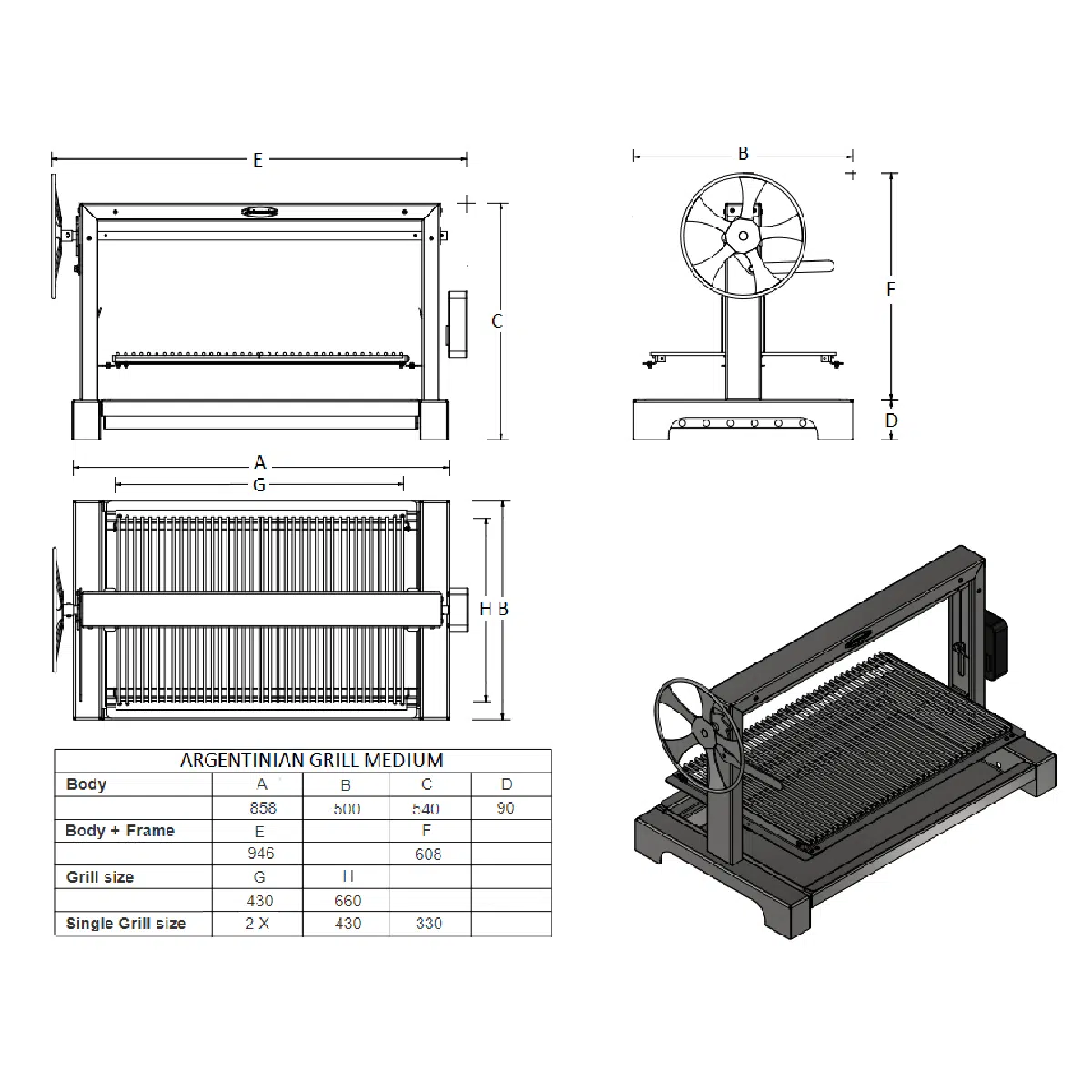 Jetmaster Medium Argentinian Grill only - Image 3