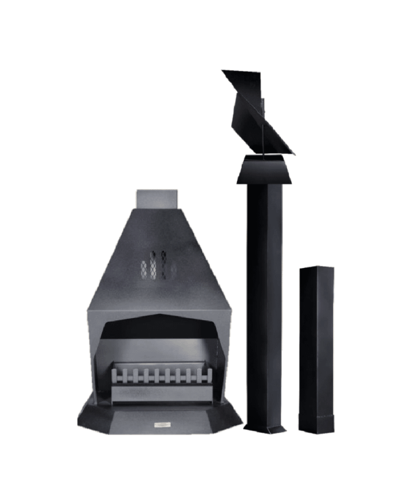 Jetmaster Lynx 850 Freestanding Log Pan and Rotating Cowl Fireplace - Bundle