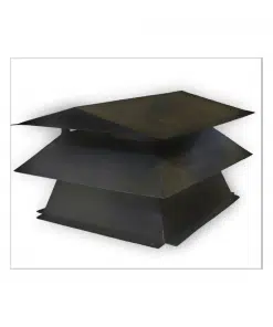 Jetmaster Turbo Cowl Rectangular Base 300 x 300 mm Mild Steel - Black