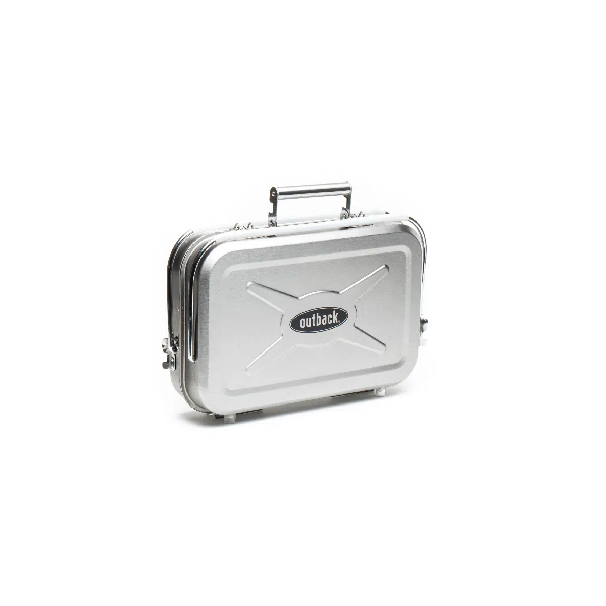 Outback Portable Briefcase Stainless Steel Charcoal Braai - Image 3