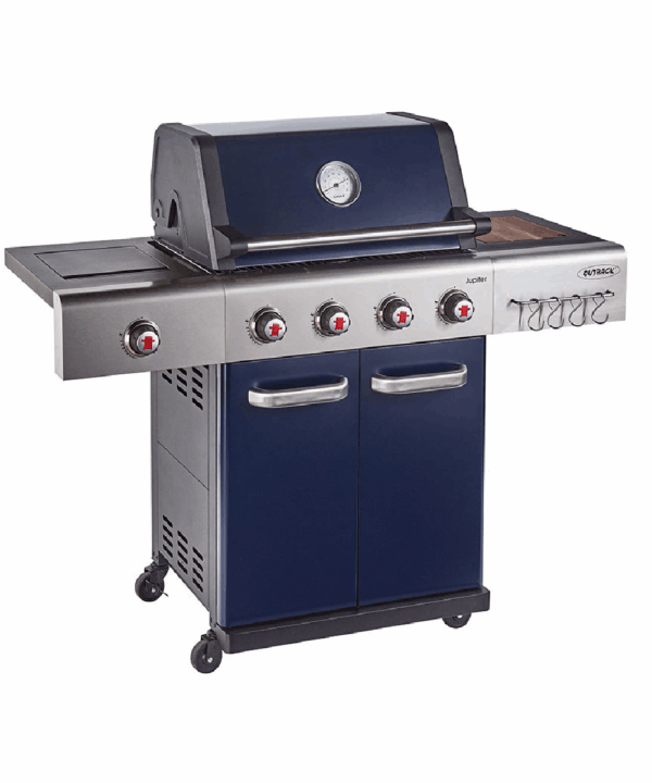 Outback JUPITER Hybrid Multi-Cooking Surface Braai - 4 burners - Gas/Briquettes