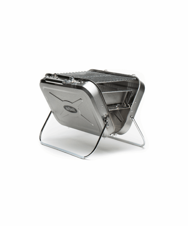 Outback Portable Briefcase Stainless Steel Charcoal Braai