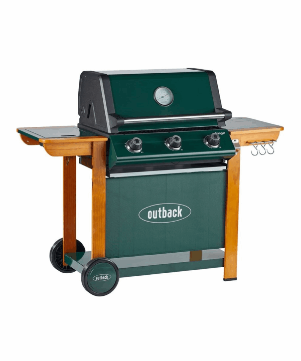 Outback RANGER Hybrid Multi-Cooking Surface Braai - 3 burners - Gas/Briquettes