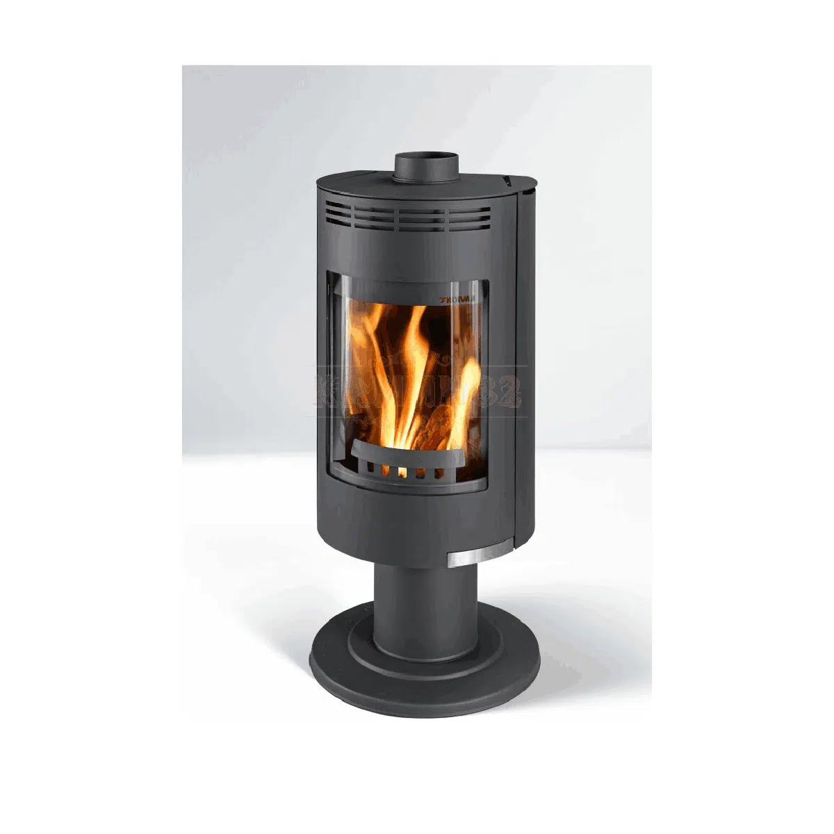 Thorma – Andorra Exclusive Black with Pedestal Closed Combustion Fireplace